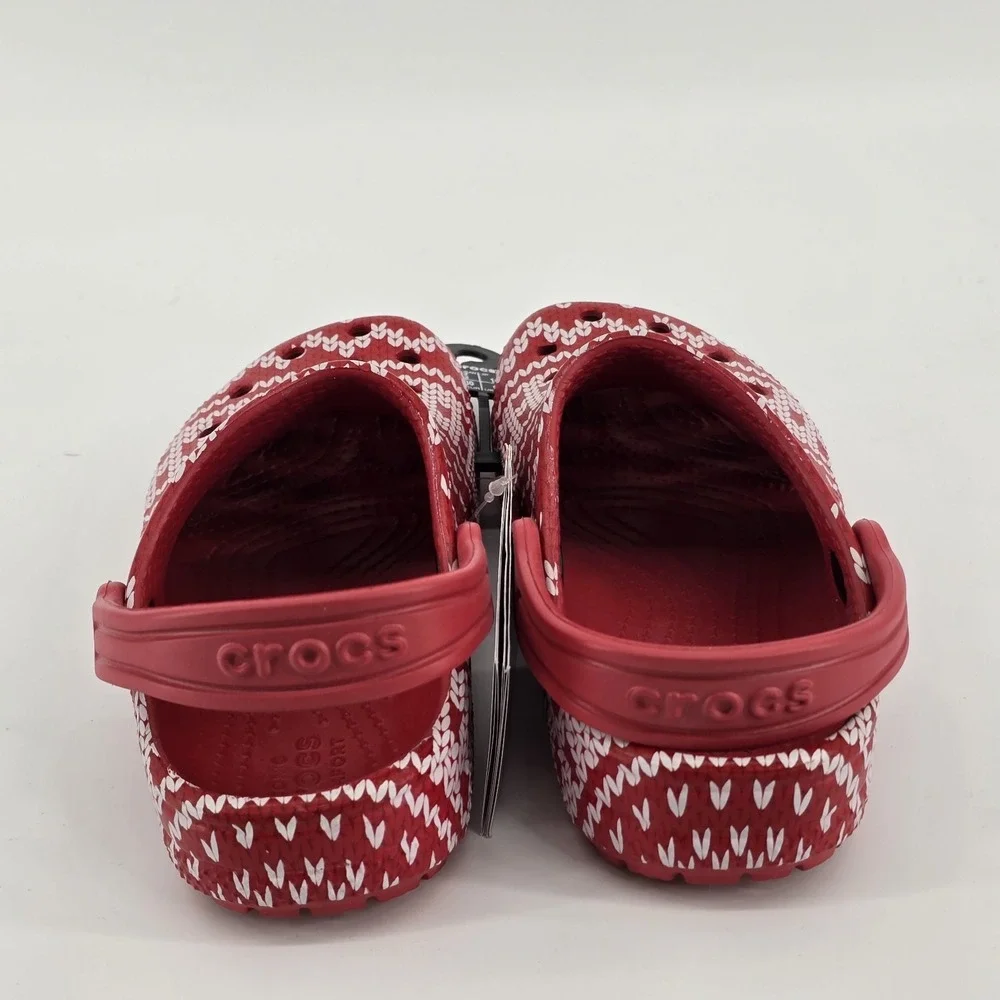 Crocs Classic‎ Clog - Seasonal Graphic 209221-90H Size C12 Holiday Sweater